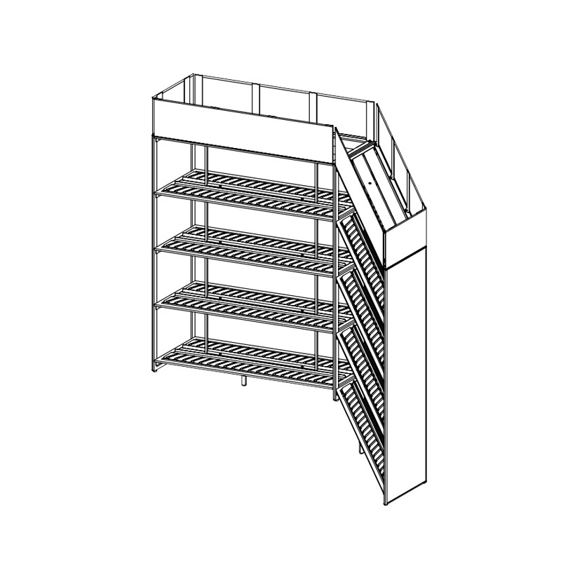 Customize store fixtures retail display metal Factory wholesale