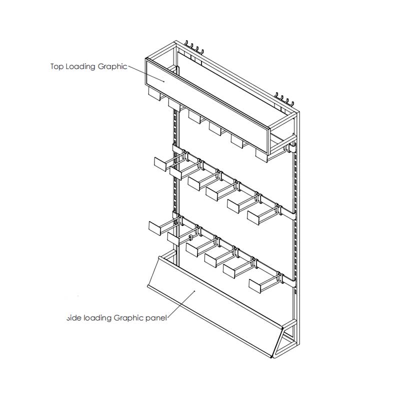 Retail Makeup Store Flooring Shelving Display Rack