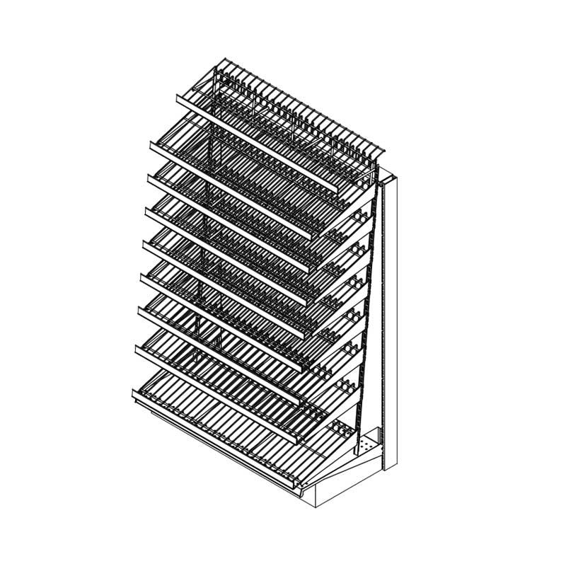 Candy Rack with Angled Upright